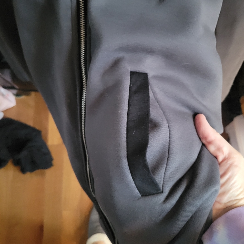 Long jacket-dark gray - Picture 3 of 6